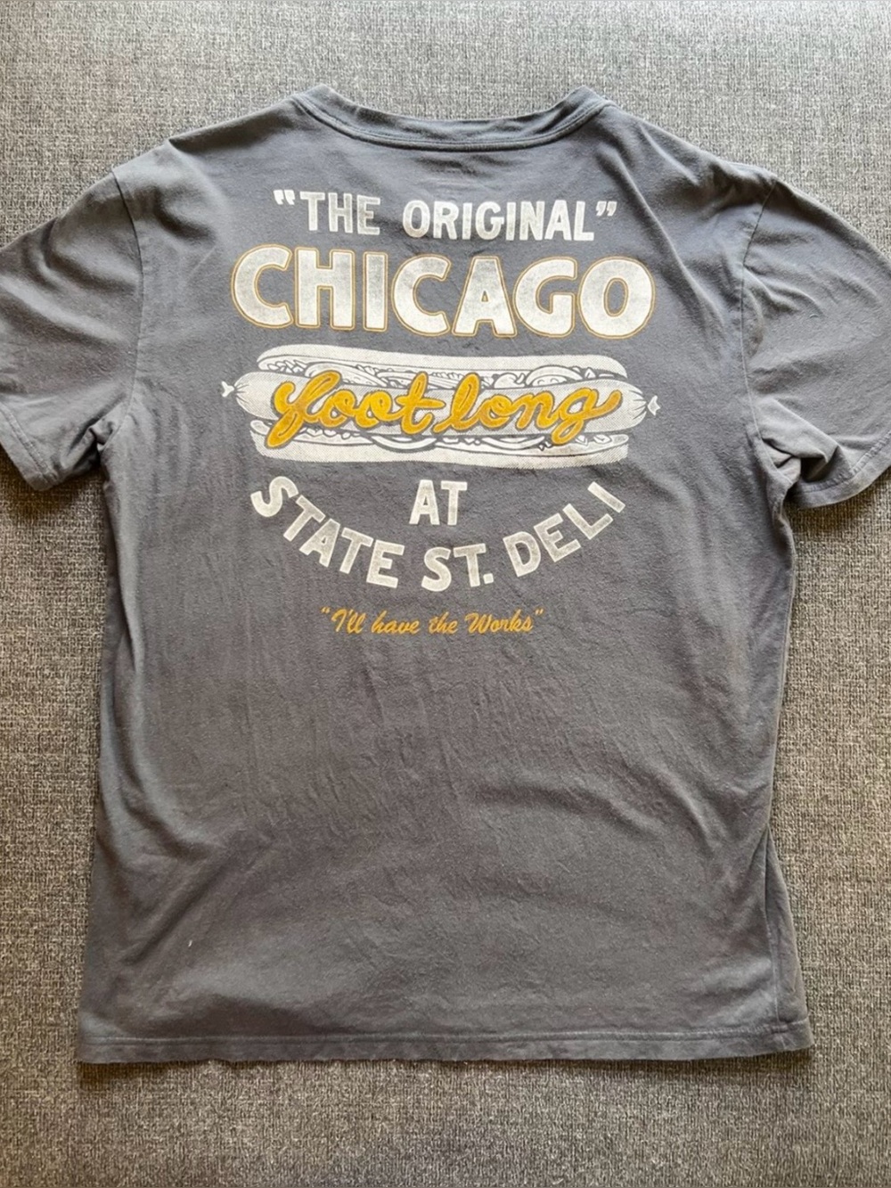 Hollister Chicago Footlong Graphic Tee Humor Funny